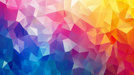 Fototapeta premium A colorful geometric background with a mosaic pattern, designed for abstract art, low-poly illustrations, and modern covers