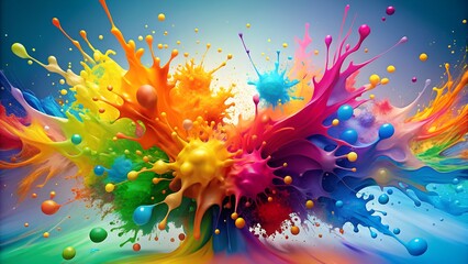 Abstract background with splashes