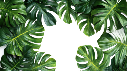 Tropical Monstera Leaf Frame