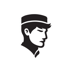 portrait of a man silhouette