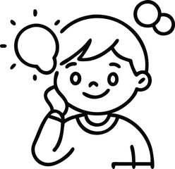 Bright Idea Kid Sketch