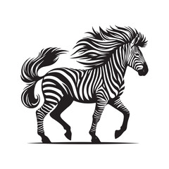 Obraz premium zebra vector illustration isolated
