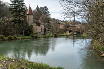 village de l' abergement de Varey  ,Saint Jean le Vieux . Ain , France