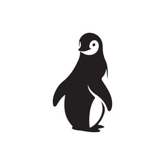 penguin vector illustration silhouette