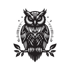 owl on a branch