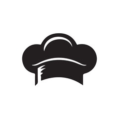 hat chef logo template vector silhouette