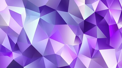 Obraz premium Futuristic polygonal geometric pattern in shades of purple, creating a modern and abstract triangular background.