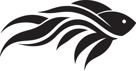 black and white fish