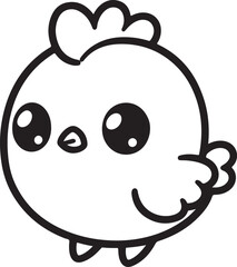 Cute little baby cartoon vector