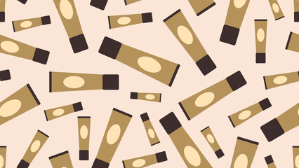 Sunscreen seamless pattern background. Sunscreen illustration pattern. Sunscreen background. Perfect for fabrics, textile, wallpaper, and decor
