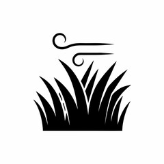creative details Windy Grass Icon vector illustration