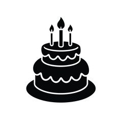 birthday cake vector illustration