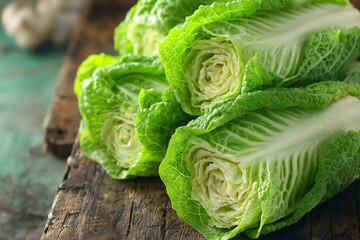 Obraz premium fresh romaine lettuce