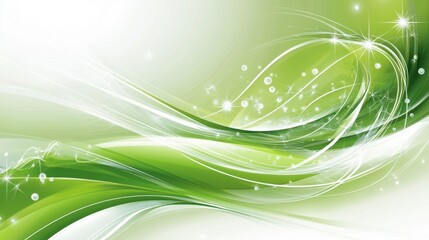 Obraz premium Minimalist green abstract trellis design with smooth, blurred lights and a tech-inspired aesthetic.