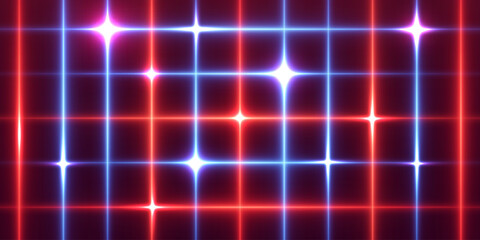 Bright neon background, glare of lines. Vector EPS10