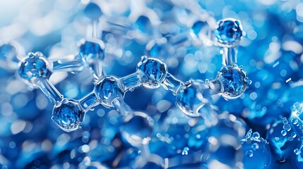 pH-responsive hydrogel materials adapting to environmental changes for smart applications.