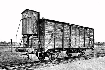 Illustrazione, vagone di un treno