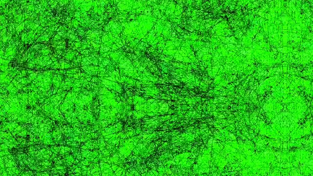 green screen grunge stop motion retro vintage texture abstract background with scratch and grains effect, overlay for nineties century effect, compositing and vfx