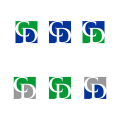 Luxury CD letter logo. Classic and elegant CD letter