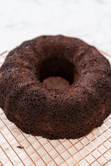 From Pan to Rack - Perfect Chocolate Bundt Cake