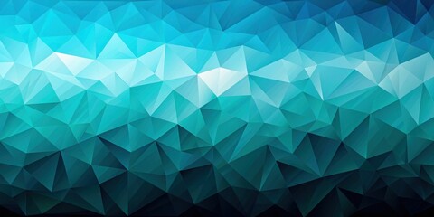 Obraz premium Abstract Teal and Blue Geometric Low Poly Background