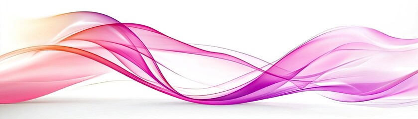 Abstract flowing ribbons