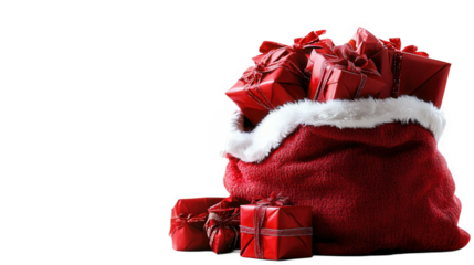 Santa's Gift Bag Filled with Presents