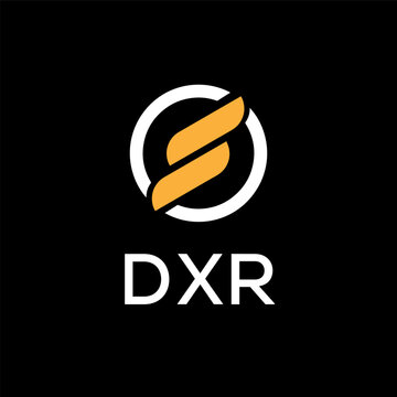 DXR creative minimalist letter logo.	
