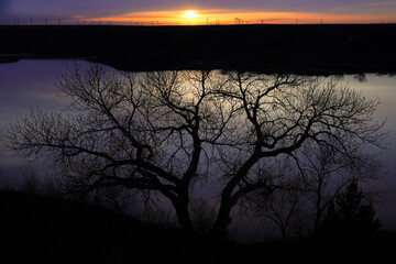 Naklejka premium Clark County State Park Sunset Kansas