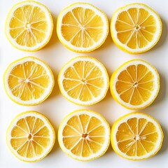 Slicing fresh lemons for culinary delights kitchen food photography bright environment top-down view citrus concept