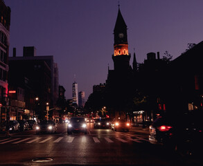 Fototapeta premium night view of the city