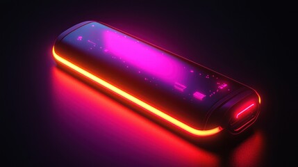 Futuristic glowing device