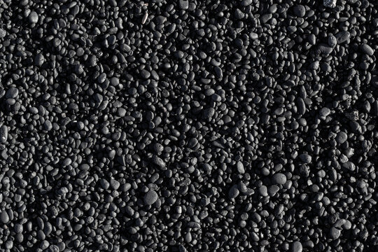 black mineral small stones texture