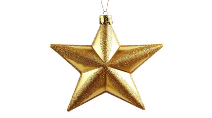 Golden Christmas Star Ornament
