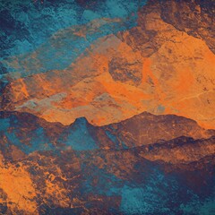 Naklejka premium Abstract Poster, Vibrant Texture, Bold Strokes, Striking Layers, Modern Contrast, Artistic Impact