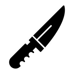 Knife Solid Style Icon 