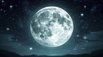 Obraz premium a moon in the sky