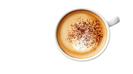 Aromatic Cappuccino in a White Cup