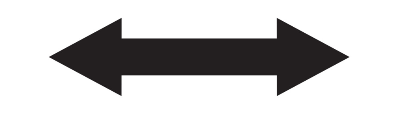 FLECHE DOUBLE SENS - ILLUSTRATION VECTORIELLE