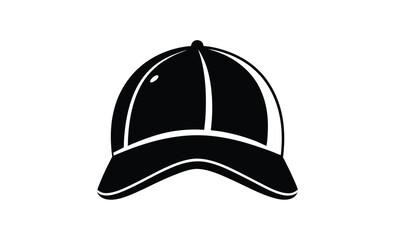 black-and-white-hat-icon-silhouette--sleek-and-mod.eps
