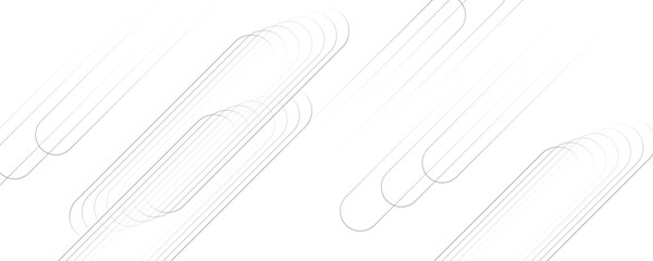 Abstract white and gray color geometric shape and lines seamless pattern transparent background design.