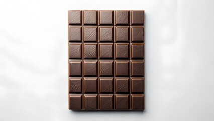 chocolate bar on a white background