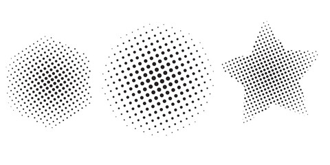Dotted halftone gradient texture. Vanishing polka dot background. Repeating dots gradation pattern background. Black fading comic pop art overlay backdrop. Raster effect wallpaper. Vector halftone 