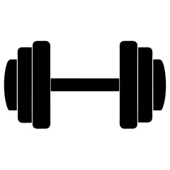 black and white dumbbell