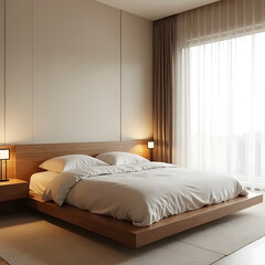 bedroom with bed