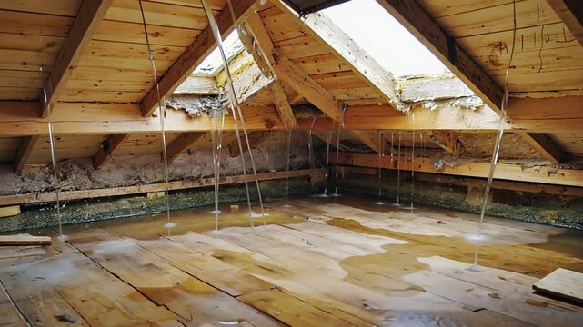 Leaks in a house.