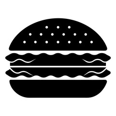 hamburger isolated on white background