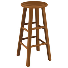 tall wooden stool, tall wooden bar stool .