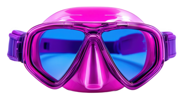 Purple Diving Mask for Underwater Exploration