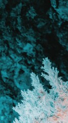 Enchanting bioluminescent cave mystical glow landscape for nature exploration